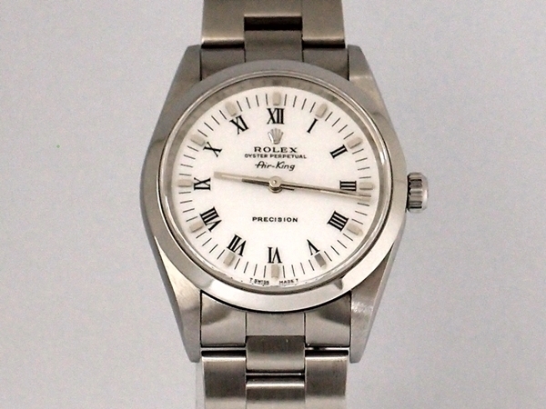 美品 ROLEX Air-King 自動巻 腕時計 14000 U番 白文字盤☆ロレックス